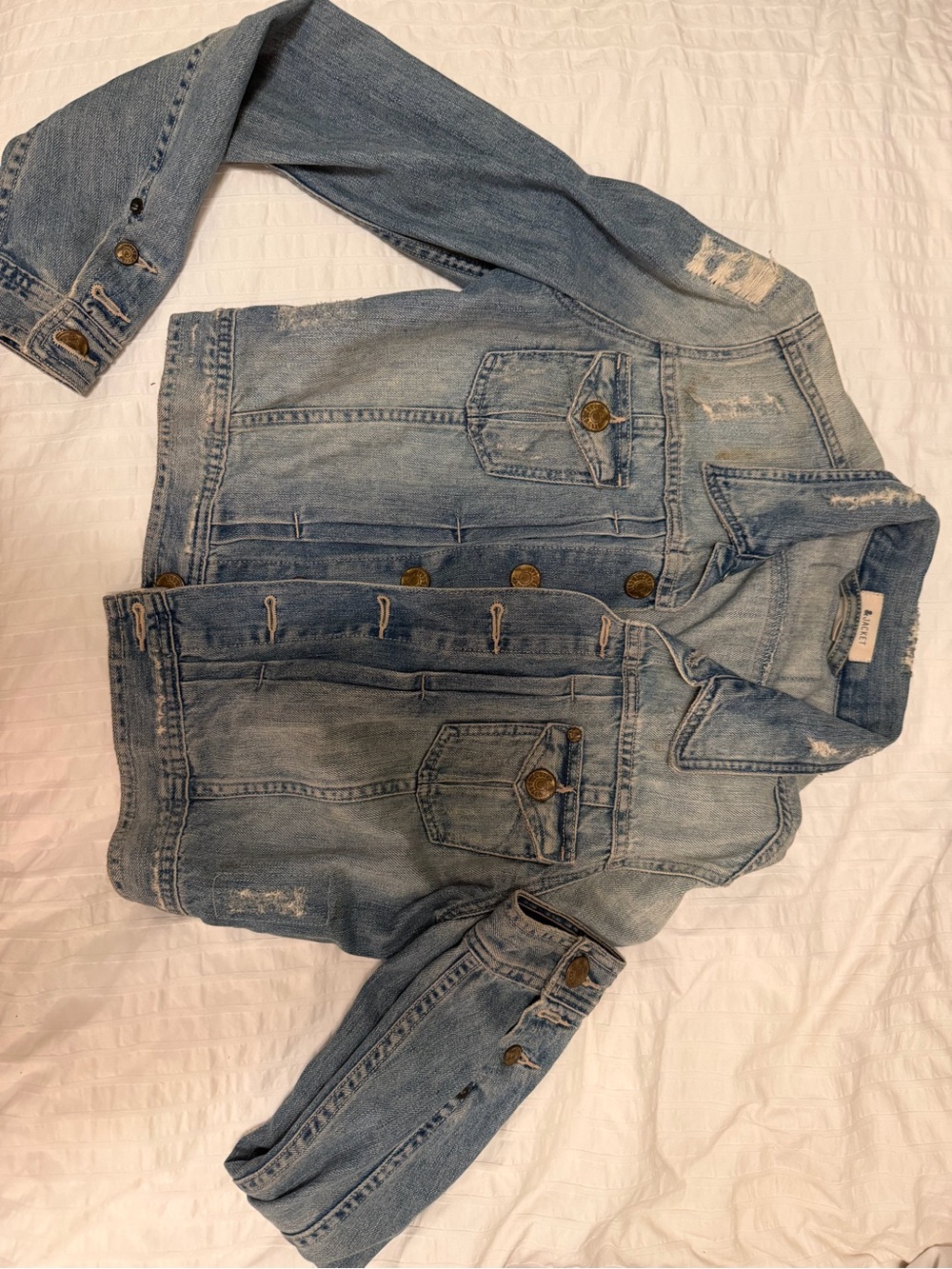 Light Blue Denim Jacket - Casual Women’s Jean Jacket